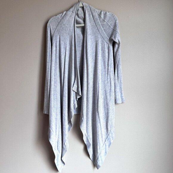 Lululemon Express Yourself Wrap Cardigan Size 4 balletcore dance oversized gray - Picture 2 of 8
